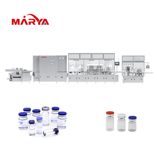 액체 채우는 밀봉 생산 라인을 위한 Marya 약제 액체 주입 유리병 약병 충전물 기계